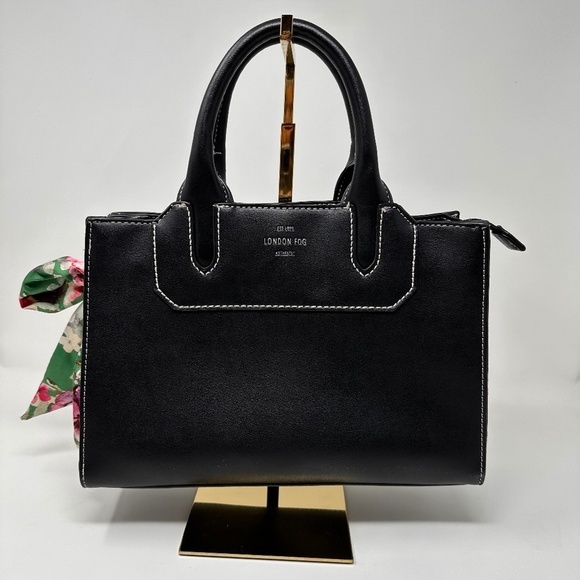 London Fog Handbags - London Fog Black Satchel Purse